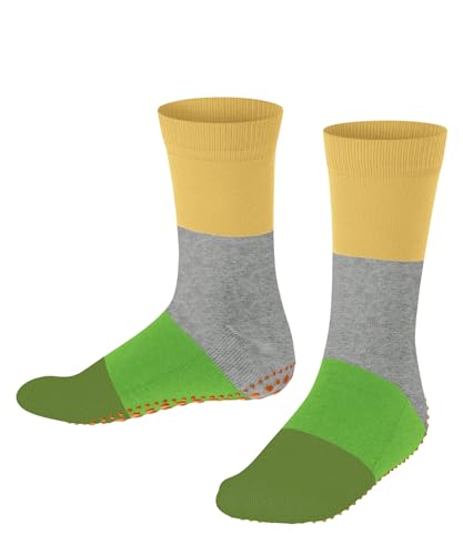 FALKE Unisex Kinder Summer K HP Baumwolle Rutschhemmende Noppen 1 Paar Hausschuh-Socken, Gelb (Banana 1410), 39/42 im Sale