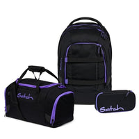 Thumbnail for satch Pack Schulrucksack Set 3tlg. inkl. Schlamperbox und Sporttasche (Purple Phantom) im Sale