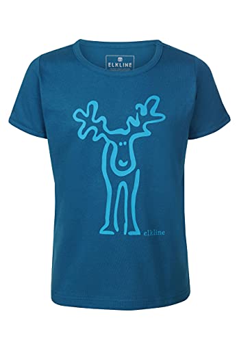 ELKLINE Mädchen T-Shirt Rudolfinchen 3241098, Farbe:inkblue - bluesea, im Sale