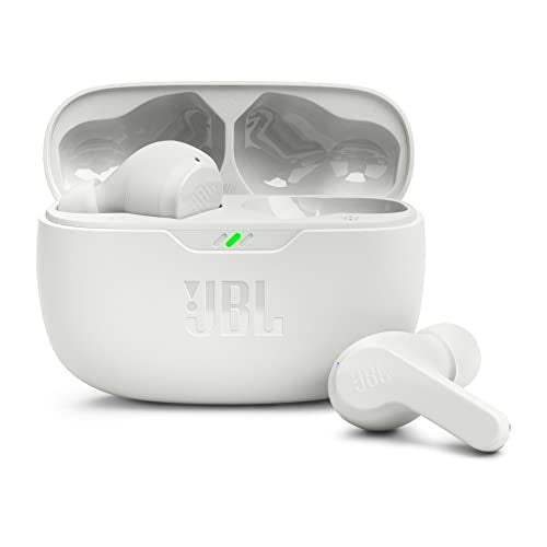 JBL Wave Beam – Kabellose In-Ear Ohrhörer mit IP54 und IPX2 Wasserdichtigkeit – Freisprechfunktion und 32 Stunden Akkulaufzeit – In Weiß im Sale