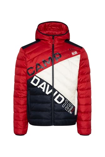 Camp David Herren Steppjacke mit Colour-Blocking und Rücken-Print Kitt 4 im Sale