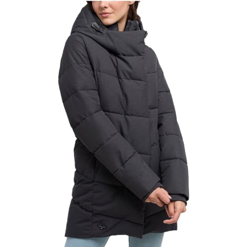 Ragwear PAVLA Damen Frauen Parka,Parka,Steppmantel,lange Jacke,Stehkragen,wasserdicht,Blau, im Sale