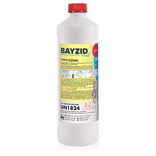 6 x 1 kg BAYZID® pH Heber Flüssig für Pool - pH Plus Flüssig Für Top Wasserwerte - Beste Qualität