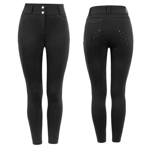 Cavallo CANDERA Grip Mobile Reithose Damen Black Vollbesatz Sportswear, im Sale