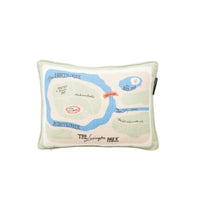 Thumbnail for LEXINGTON Map Recycled Cotton 40x30 Pillow, Multi Colored, 30x40