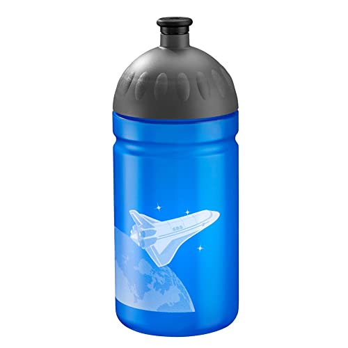 Step by Step Trinkflasche „Sky Rocket Rico“,blau, auslaufsicher, spülmaschinenfest, BPA-frei, für Schule, Kindergarten, heiße und kohlensäurehaltigen Getränke, für Jungen und Mädchen, 0,5 Liter im Sale