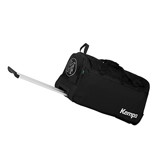 Kempa Sporttasche mit Rollen Trolley mit Griff Handball Fitness Sport schwarz - 60 Liter