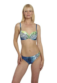 Thumbnail for Sunflair Bikini Animalprint Zweiteiler blau grün schnell trockende Spacer-Cups Formbügel mit verstellbaren Trägern schmal geschnittene Hüfthose großer Cup im Sale