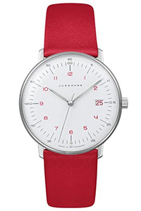 Thumbnail for JUNGHANS max Bill Damenuhr mit Saphirglas Rot 47/4541.02 im Sale