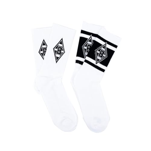 Borussia Mönchengladbach Sportsocken 2er Pack | 35-38 | Offizieller Fanartikel