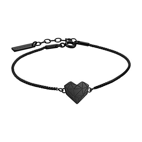 LIEBESKIND BERLIN TIME & JEWEL Herz Armband schwarz, LJ-0616-B-17 im Sale