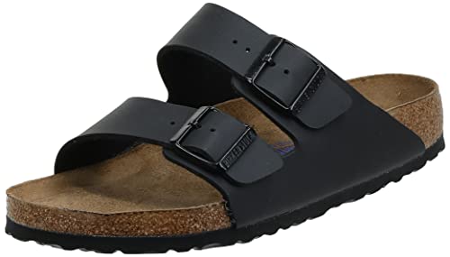 BIRKENSTOCK Arizona - Slipper - Birko-Flor - Schwarz - Weichbettung - Schmal - im Sale