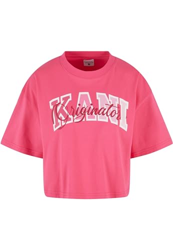 Karl Kani Damen KW242-026-1 Serif Originator Crop Tee pink im Sale