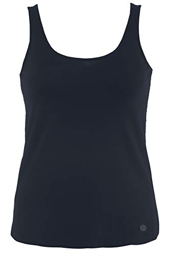 Gina Laura Damen, Uni, Abgerundeter Saum Top, Blau (Blau 71), Small (Herstellergröße: S) im Sale