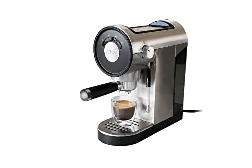 Unold 28636 Espressomaschine PICCOPRESSO - Siebträgermaschine, Edelstahl für 1-2 Tassen Espresso, Thermoblock- Heizsystem, Milchschaumdüse, Heißwasserfunktion, 0,9 L, 1150-1360 W im Sale