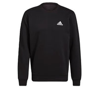 Thumbnail for adidas Herren Feelcozy Essentials Fleece Sweatshirt , Black / White, im Sale