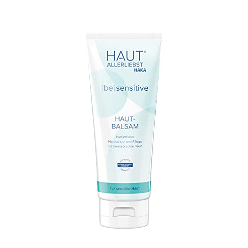 HAUTALLERLIEBST Hautbalsam Sensitiv, beruhigend und enzündungshemmend für Haut und Gesicht, parfümfrei, 200 ml