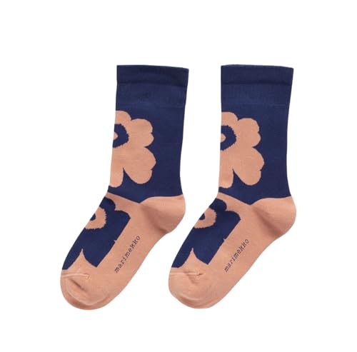 Marimekko Pirtti Unikko Ankle Socks, Socken. Rosa/Navy, Gr.40-42 im Sale