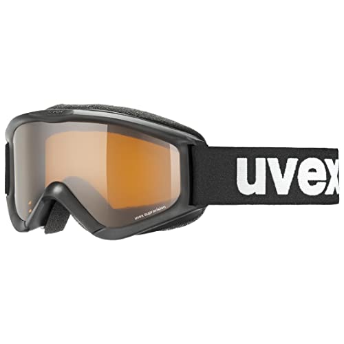 uvex speedy pro - Skibrille für Kinder - konstrastverstärkend - vergrößertes, beschlagfreies Sichtfeld - Schwarz - one size im Sale