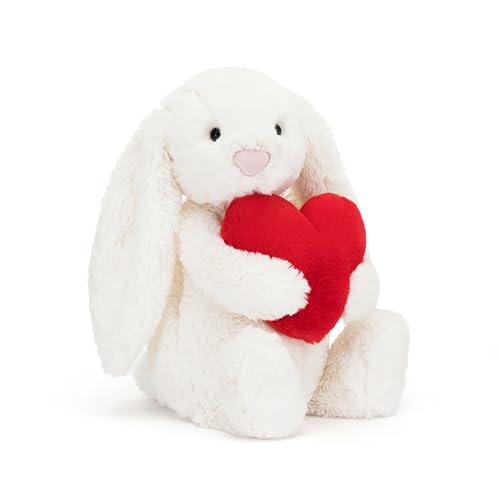 Jellycat Bashful Red Love Heart Bunny Stofftier im Sale