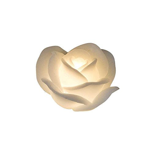 LED Wachs Kerze ROSE mit Timerfunktion D. 11cm weiß Formano im Sale