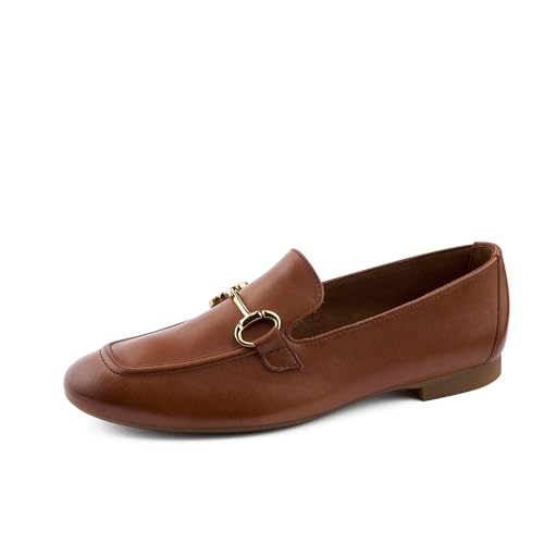 Paul Green Damen, Frauen Slipper,elegant,Office,büro,Freizeit,Mokassins,Halbschuhe,Slip-ons,Slides,Schlupfschuhe,Mittelbraun (Nein),42 EU / 8 UK im Sale