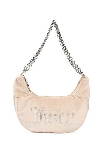 Juicy Couture - Hobo-Tasche aus Polyester, beige (25 X 8 X 15 cm) im Sale