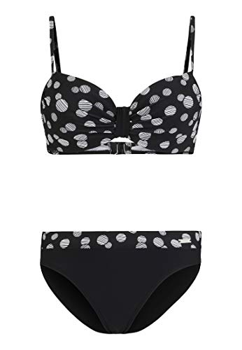 Lascana Damen Damen Bügel Bikini Set im Punkte- Design mit miederverstärktem Top und komfortabler Hose im Sale