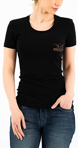 Rokker Performance TRC Logo Damen T-Shirt (Black,XS) im Sale