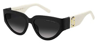 Thumbnail for Marc Jacobs Unisex Marc 645/s Sunglasses, 80S/9O Black White, 57 im Sale