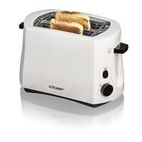 Thumbnail for Cloer 331 Cool-Wall-Toaster, 825 W, für 2 Toastscheiben, integrierter Brötchenaufsatz, Krümelschublade, Nachhebevorrichtung