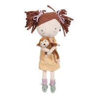 Thumbnail for Little Dutch 4526 Stoffpuppe Kuschelpuppe Puppe - Sophia mit AFFE (35 cm)