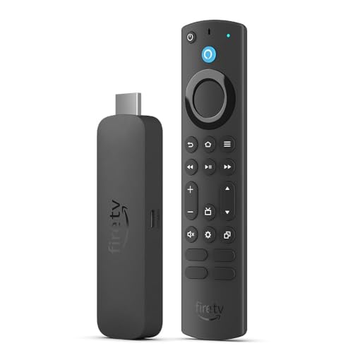 Zertifiziert und generalüberholt Amazon Fire TV Stick 4K Max, unterstützt Streaming über Wi-Fi 6E, Ambient-TV