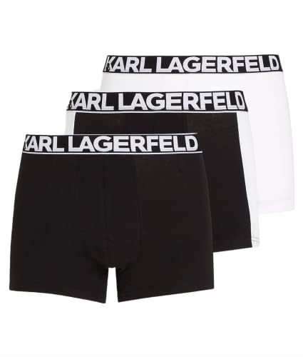 KARL LAGERFELD Herren Karl Lagerfeld Herren Voll Elastische Unterhosen (X3), Schwarz/Weiß, S im Sale