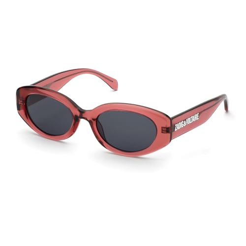 Zadig & Voltaire Damen Szv422 Sonnenbrille, Shiny Transp.pink, 53/20/140 im Sale