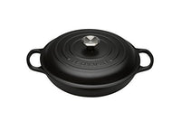 Thumbnail for Le Creuset Signature Gusseisen Gourmet-Profitopf, Rund, Ø 30 cm, 3,5 l, Für alle Herdarten inkl. Induktion geeignet, 5,555 kg, Schwarz Matt, 21180300000430