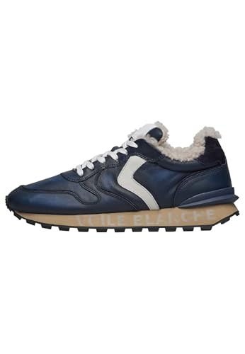 VOILE BLANCHE Sneakers aus Leder, Marineblau 42 im Sale