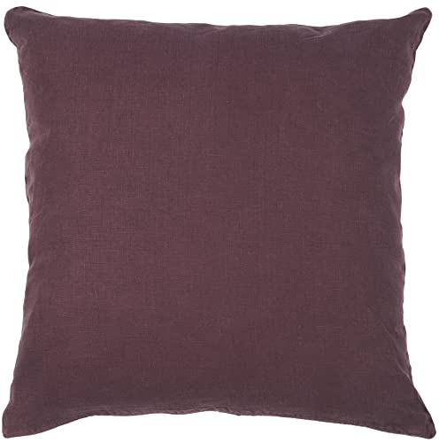 IB Laursen - Kissenhülle, Zierkissen, Kissen - 50 x 50 cm - Farbe: Aubergine Lila - 100% Leinen - ohne Füllung im Sale