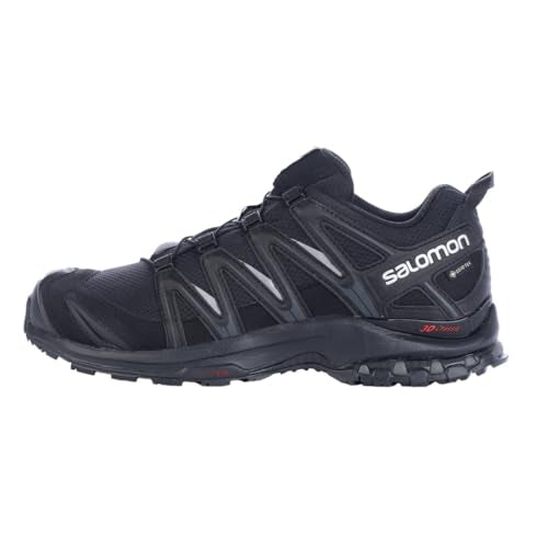 Salomon XA Pro 3D Gore-Tex Wasserdichte Herren Trailrunning- und Wanderschuhe, Stabilität, Grip, Langlebiger Schutz, Black, 43 1/3 im Sale