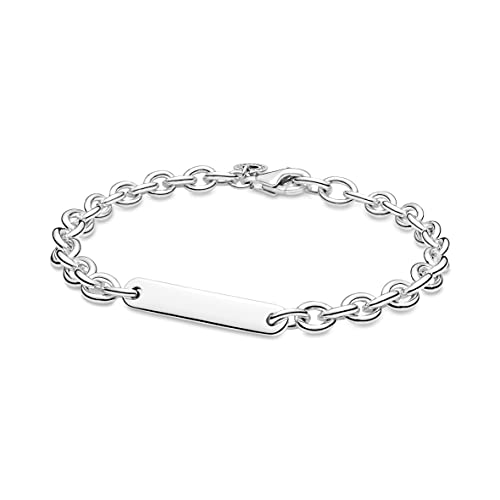 PANDORA Gravurarmband mit Kabarbiner-Verschluss zum Hinterlassen für eine persönliche Botschaft aus Sterling-Silber, 20 cm, 599523C00-20 im Sale