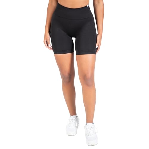 SMILODOX Sport Shorts Damen Amaze Pro Scrunch, Seamless Blickdichte Radlerhose, Unsichtbarer Scrunch-Effekt, V-Shape High Waist Kurze Sporthose, Hoher Bund Biker Shorts für Yoga, Fitness & Gym im Sale