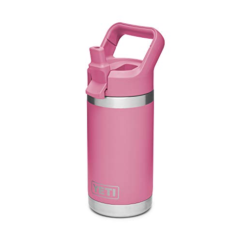 YETI Rambler Jr. Kinderflasche mit Strohhalmverschluss, 340 ml, Rosa im Sale