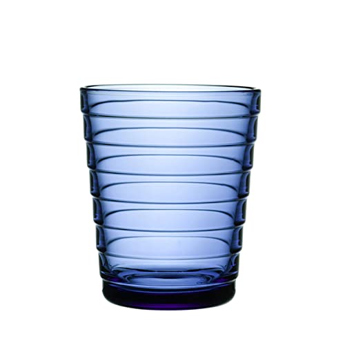 Iittala Aino Aalto Trinkgläser 2er Set, aus Glas, in der Farbe Ultramarinblau, Spülmaschinenfest, Fassungsvermögen: 220 ml, 1066652 im Sale