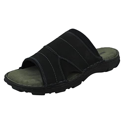 Hush Puppies Herren-Sandalen Austin, Schwarz , 42 EU