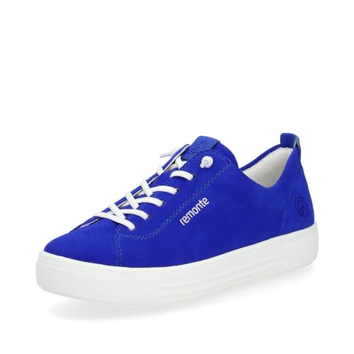 Remonte Damen Low-Top Sneaker D0913, Frauen Halbschuhe,lose Einlage,Freizeitschuhe,Turnschuhe,Laufschuhe,Freizeit,sportlich,Sportschuhe,blau (14),40 EU im Sale