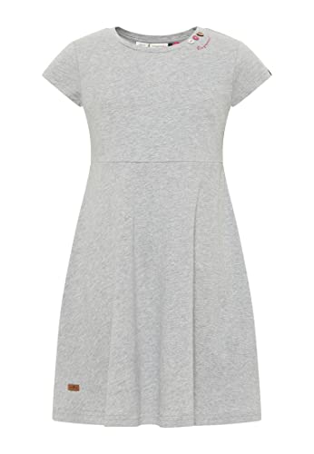 Ragwear Mädchen Kleid GWENDOLINE DOTS Sommerkleid gepunktet und Einfarbig in sommerlichen Farben (DE/NL/SE/PL, Numerisch, 128, Regular, Lightgrey) im Sale