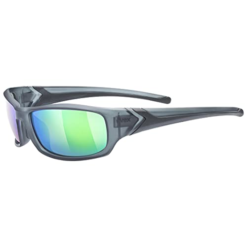 uvex sportstyle 211 - Sportbrille für Damen und Herren - starker Schutz vor Sonnenstrahlung - druckfreier Sitz & perfekter Halt - smoke matt/green - one size im Sale