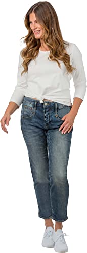 Herrlicher Damen Shyra Cropped Jogg Denim Slim Jeans, Blau (Relax 771), (Herstellergröße: 27) im Sale