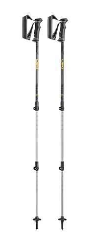 LEKI Journey Lite Wanderstöcke aus Aluminium, verstellbar, leicht, für Trekking und Wandern, Anthrazit-Schwarz-Orange, 100-135 cm im Sale