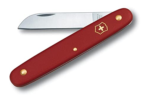 Victorinox, Taschenwerkzeug, Garten, Blumenmesser, rot, Klinge, gerade, Swiss Made im Sale